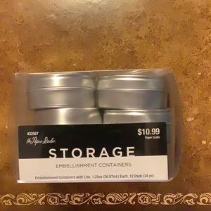 NIB small storage embellishment 🫙 containers